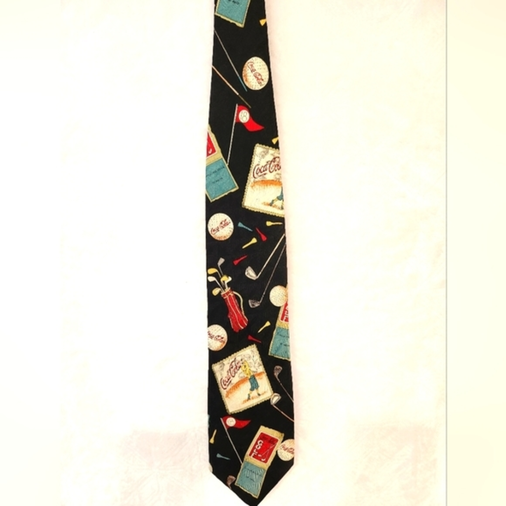 Vintage‎ Coca Cola Silk Tie Golf Bags